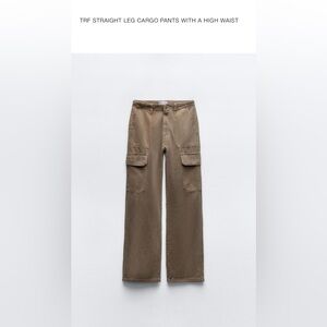Zara size 0 straight leg cargo pants